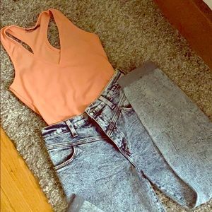 Acid wash mom jeans size 7